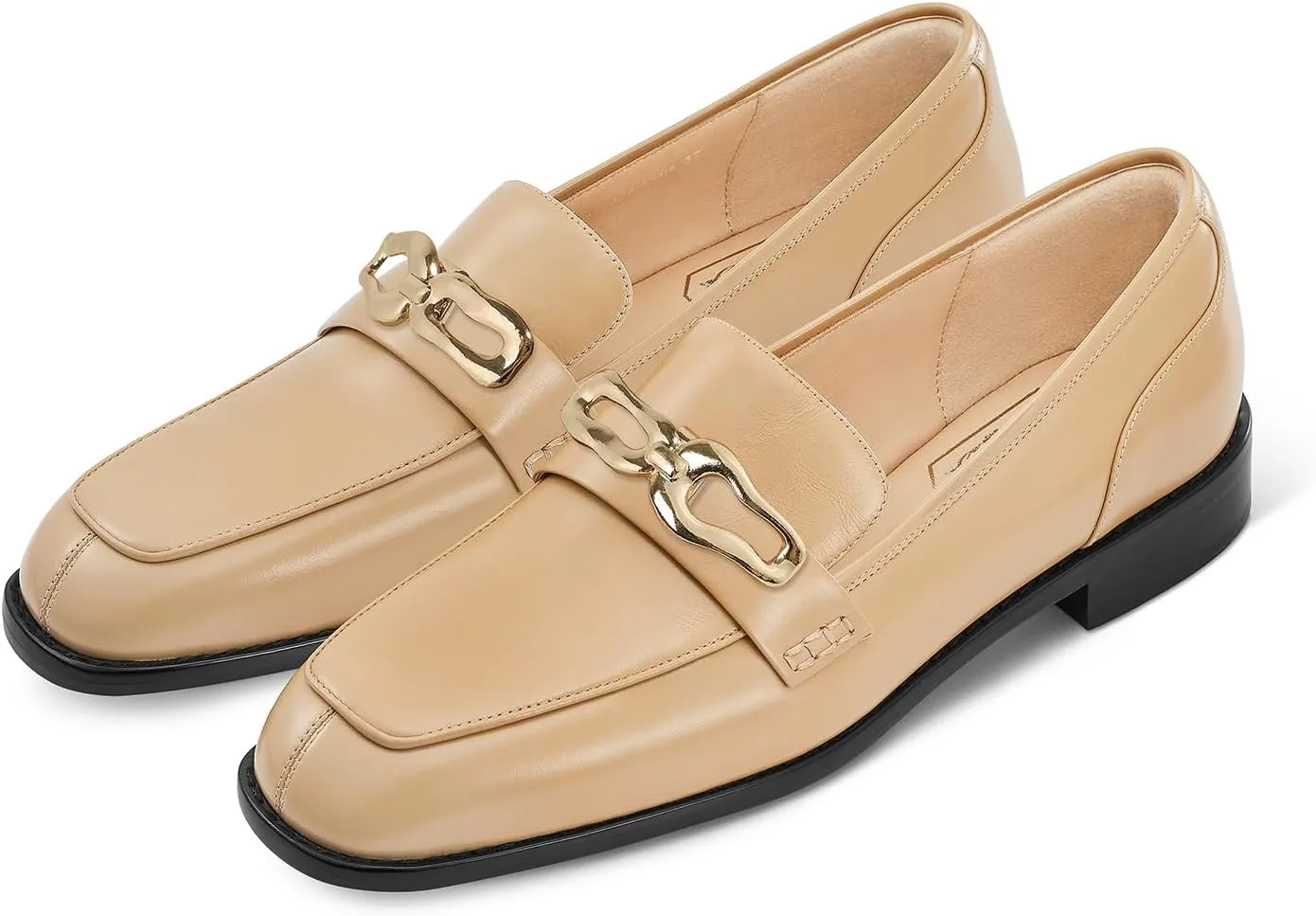 7or9 Loafers for Women Comfortable Air-Touch Foam Slip on Round-Toe Casual Dressy Mattress Flat Leather Women’s Flats