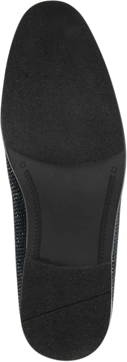 Amali Devy, Men's Dress Loafers, Slip-On Tuxedo Shoes for Men, Velvet Embellished Loafer Slippers