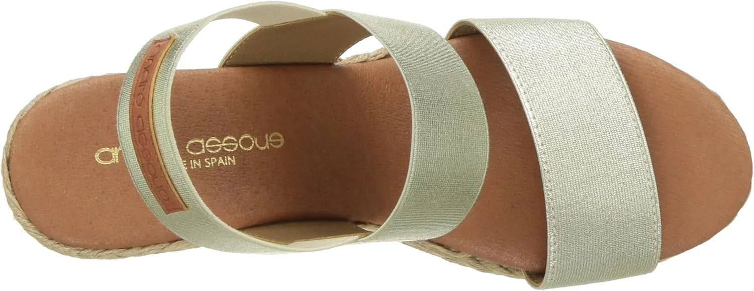 André Assous Women's Allison Espadrille Open Toe Wedge Sandal