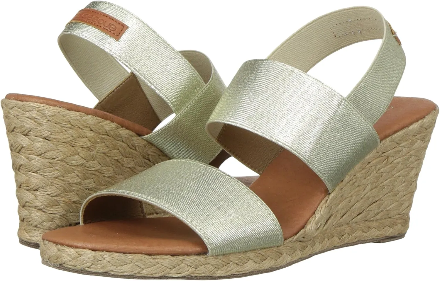 André Assous Women's Allison Espadrille Open Toe Wedge Sandal