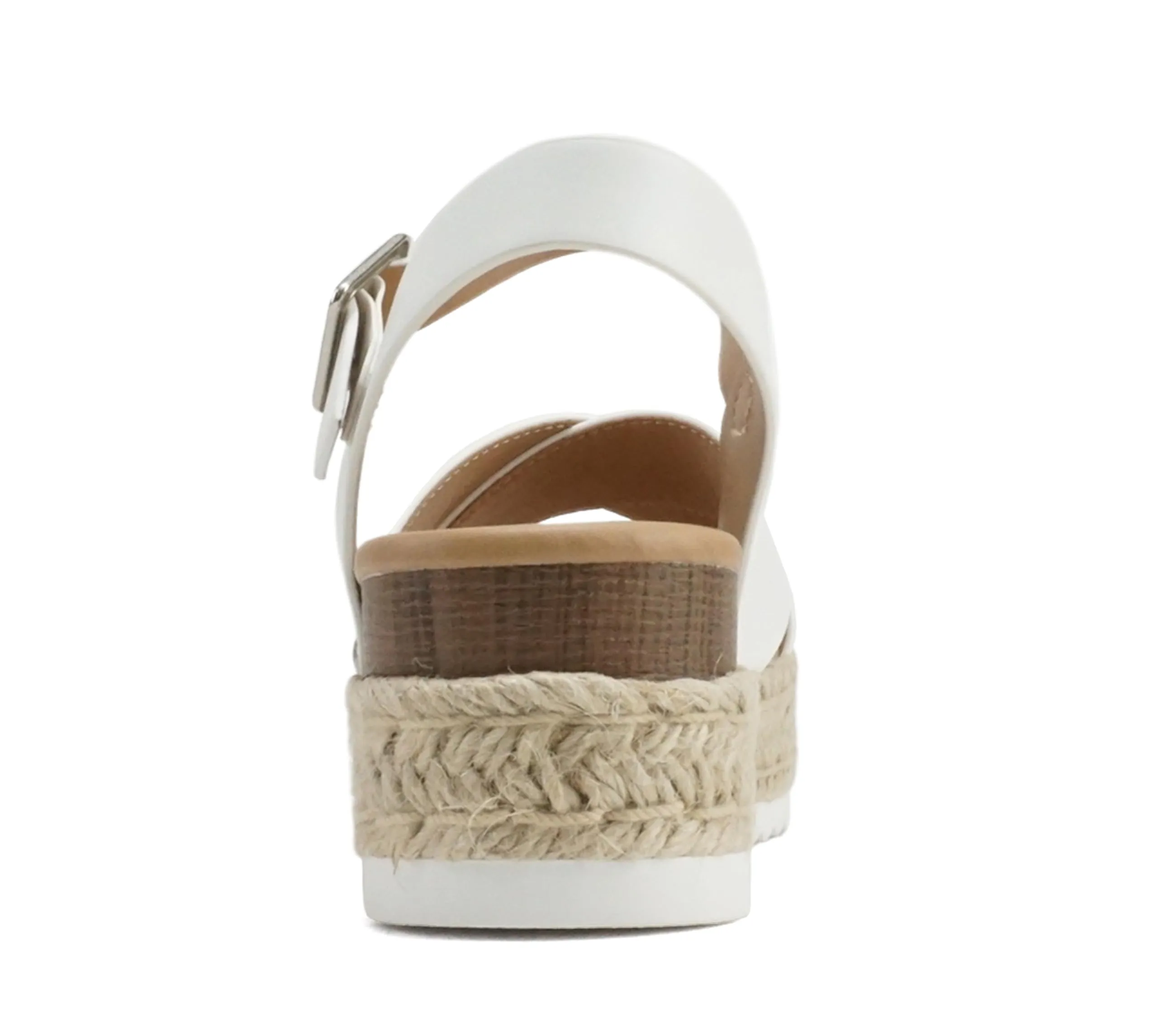 Ankle Adjustable Personalized Soda Crisscross Firely Espadrille White Strap Sandals Elegant Round Toe