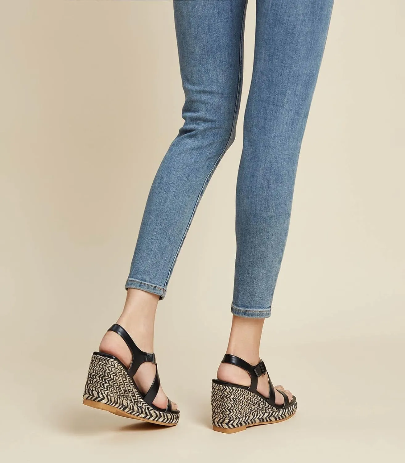 Arromic Wedge Sandals for Women Espadrille Sandals Platform Wedge Heel Shoes Open Toe Casual Comfortable Summer Beach Wedges for Women Dressy