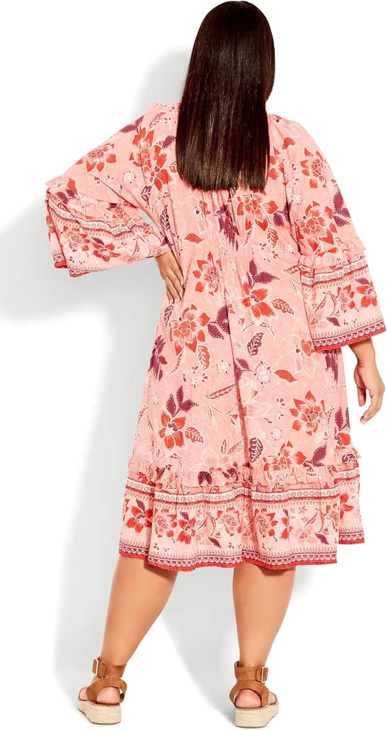 Avenue Women's Plus Size Dress Kara Crush