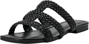 Bandolino Women's Sumer Flat Sandal, Black 001, 7.5