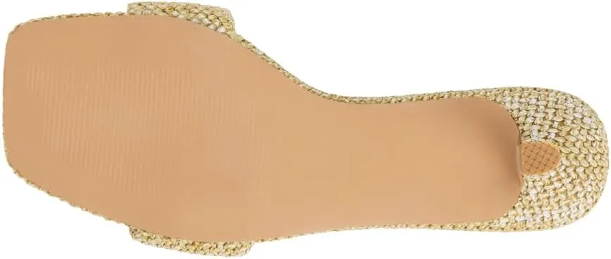 BEACH by Matisse Womens Capricorn Kitten Slide Dress Casual Casual Low Heel 1-2" - Beige