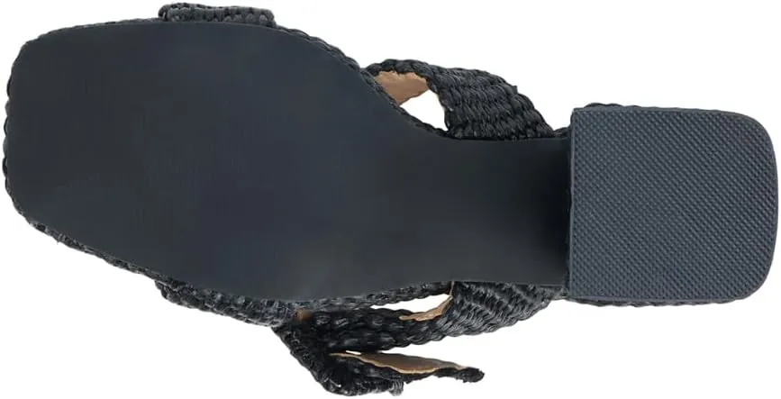 BEACH by Matisse Womens Lucy Block Casual Sandals Casual High Heel 3" & Up - Black