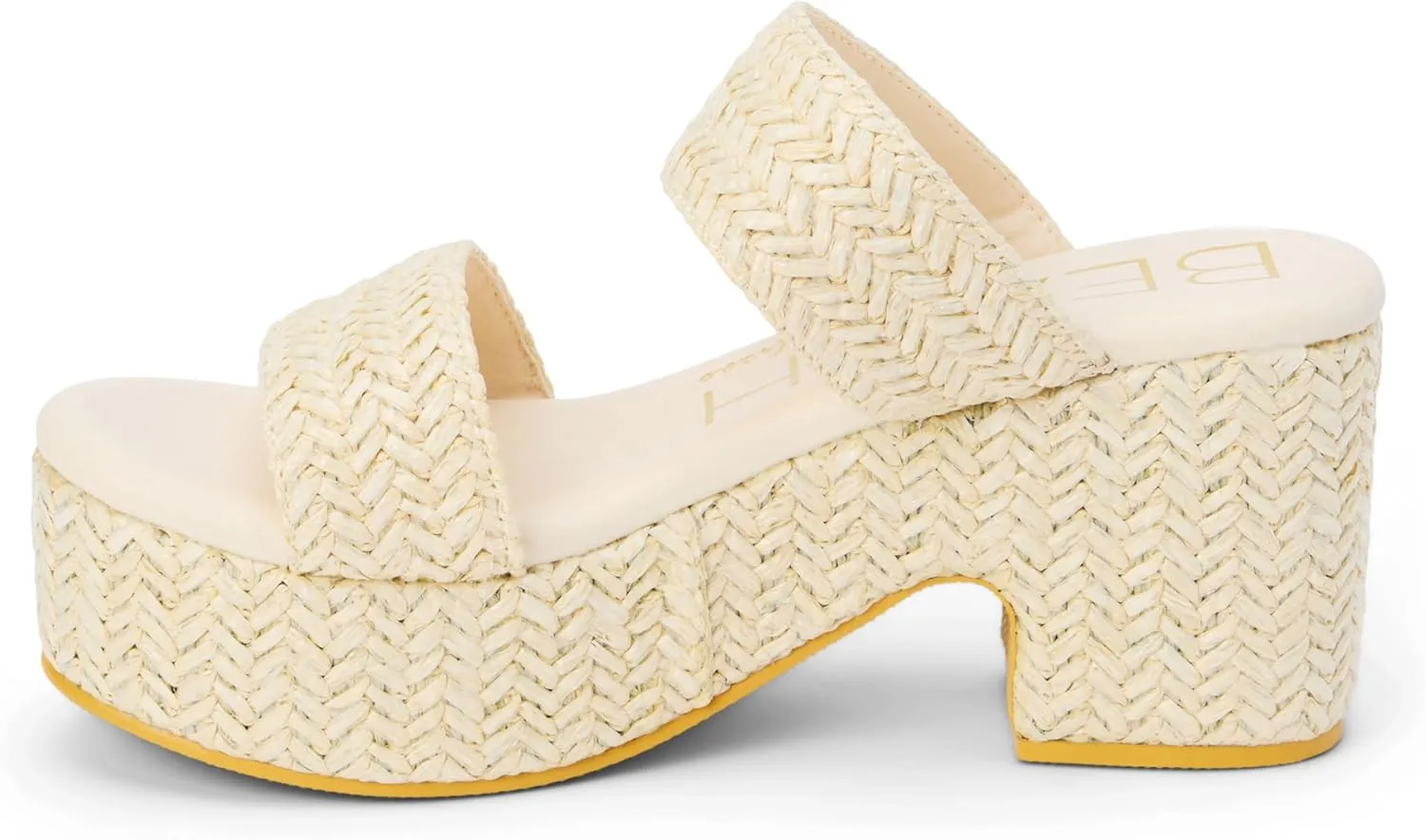 BEACH by Matisse Womens Ocean Ave Platform Block Casual Sandals Casual High Heel 3" & Up - Beige
