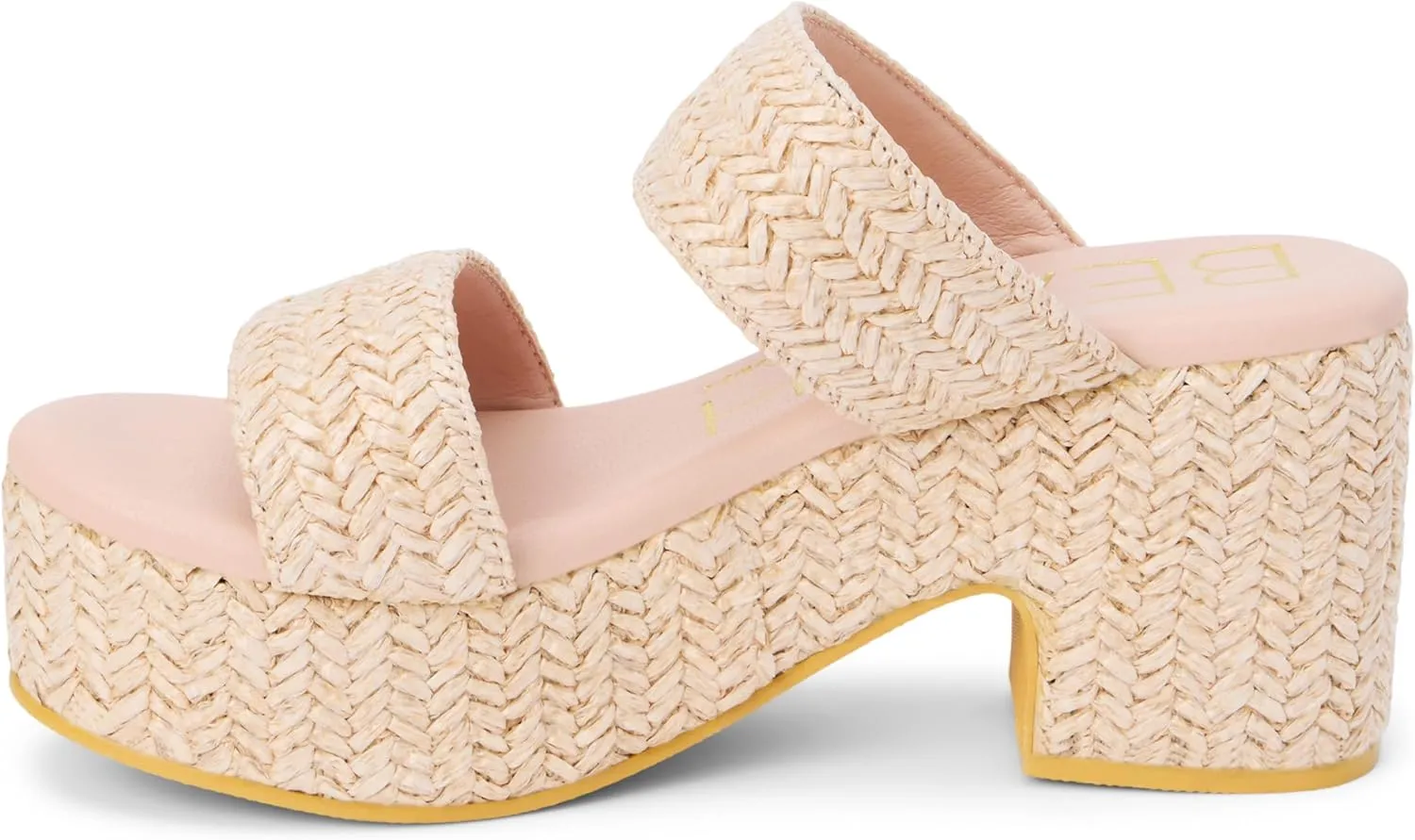 BEACH by Matisse Womens Ocean Ave Platform Block Casual Sandals Casual High Heel 3" & Up - Beige