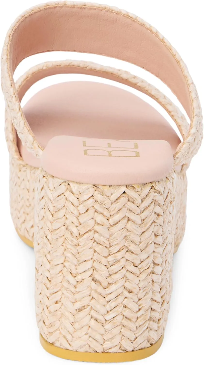 BEACH by Matisse Womens Ocean Ave Platform Block Casual Sandals Casual High Heel 3" & Up - Beige