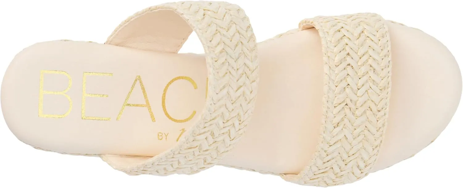 BEACH by Matisse Womens Ocean Ave Platform Block Casual Sandals Casual High Heel 3" & Up - Beige