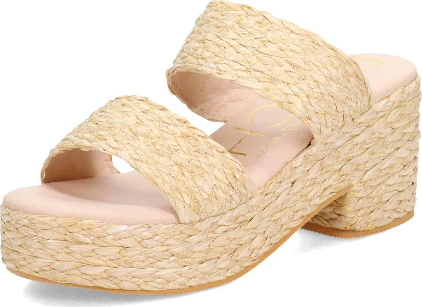 BEACH by Matisse Womens Ocean Ave Platform Block Espadrille Casual Sandals Casual High Heel 3" & Up - Beige