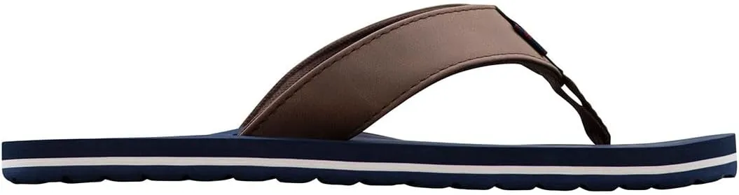 Ben Sherman Mens Crosswell Flip Flops Casual Sandals Casual - Blue, Brown