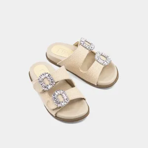 Bone Sparkle Sandal