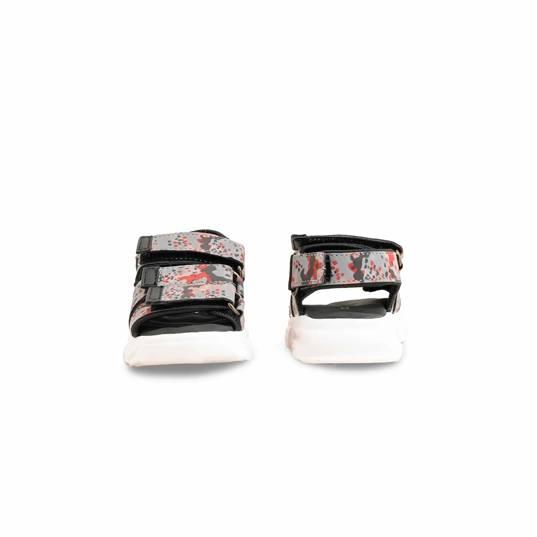 Boys Black Casual Sandal KD4897