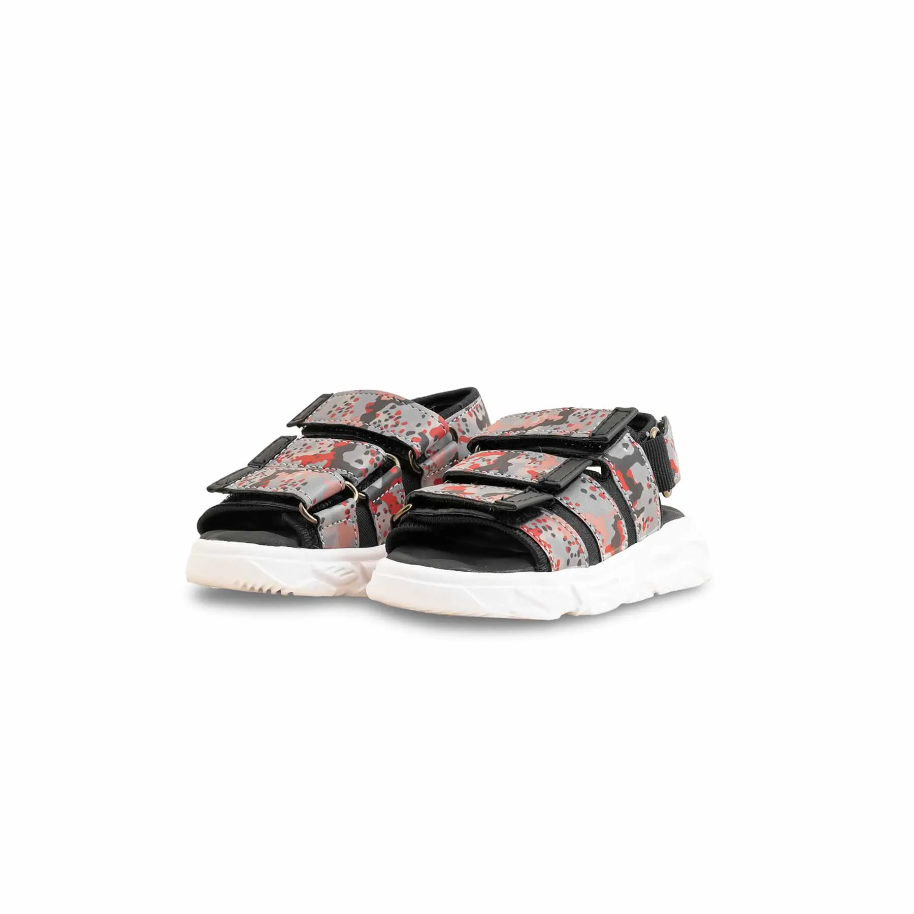 Boys Black Casual Sandal KD4897