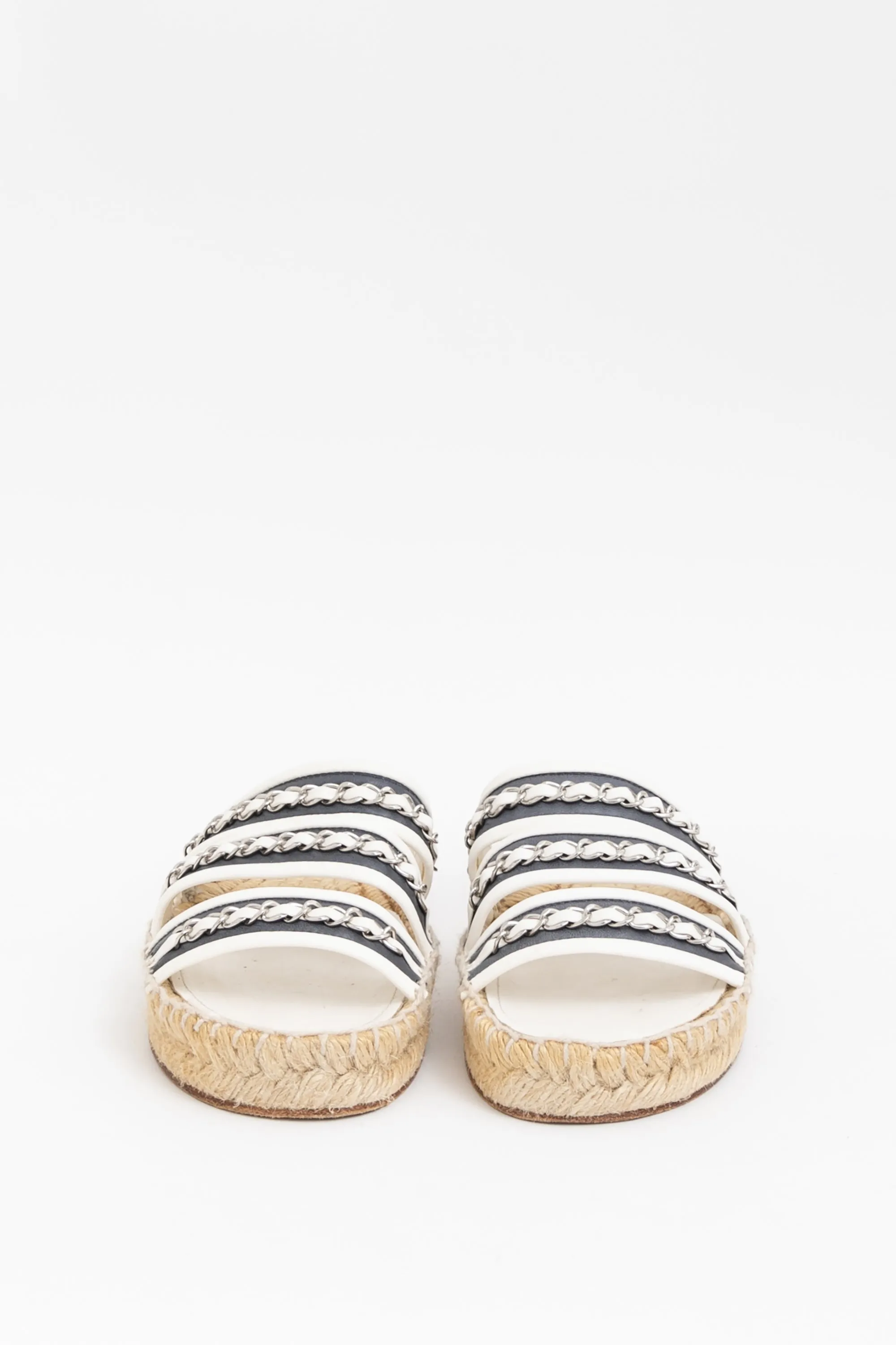 Chain Espadrille Slides