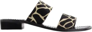 Coconuts Womens Limelight Giraffe Slide Athletic Sandals Casual - Black - Size 8 B