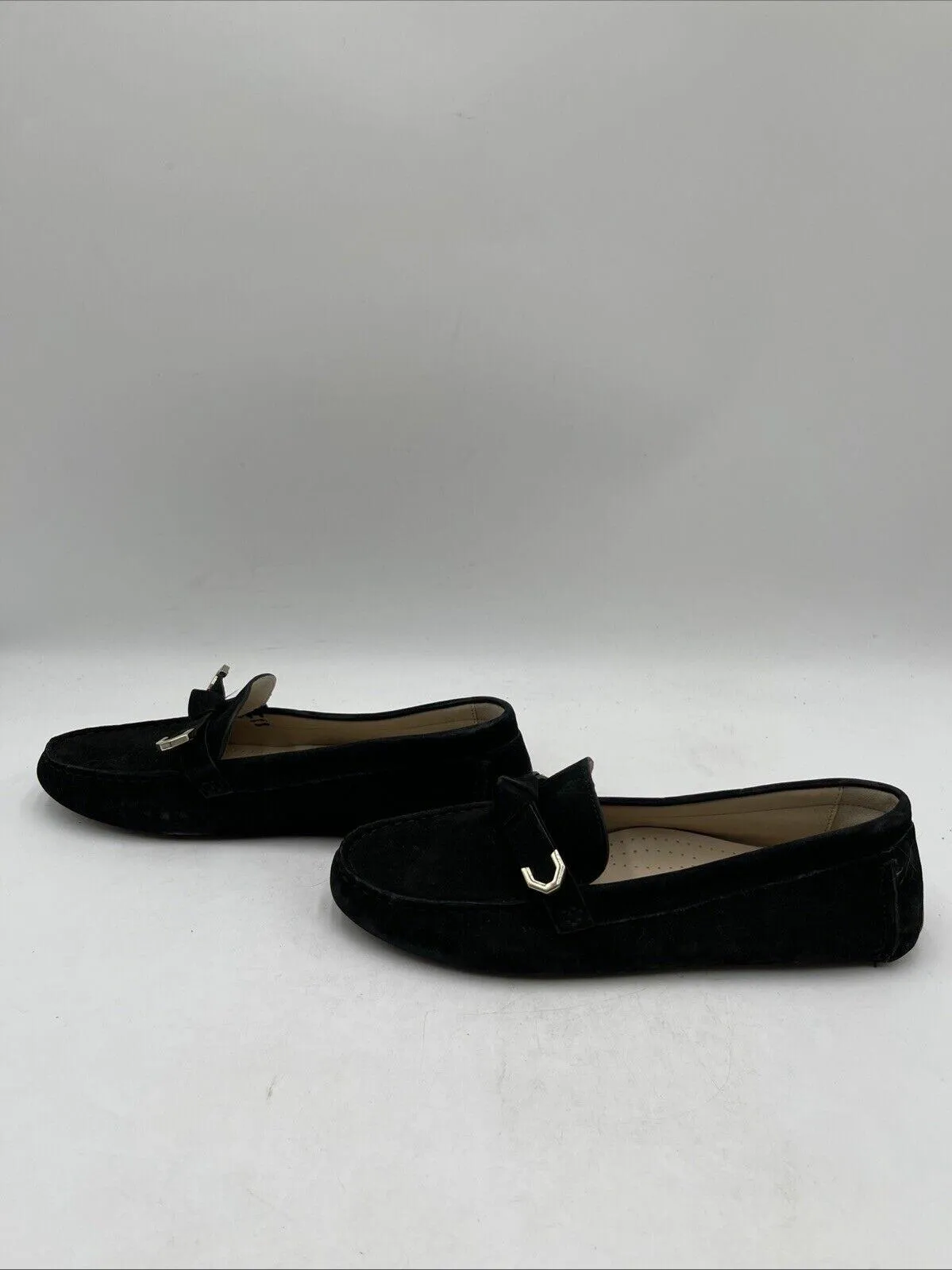 Cole Haan Women's Evelyn Bow Driver Flats Black Size 7B - Very Good