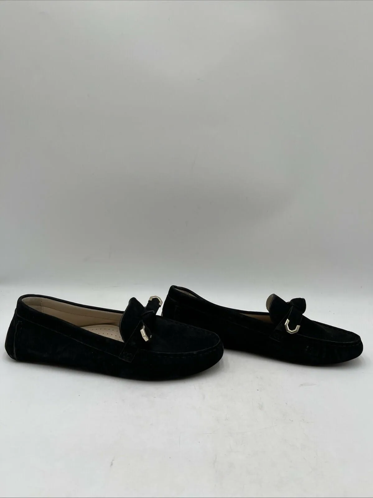 Cole Haan Women's Evelyn Bow Driver Flats Black Size 7B - Very Good