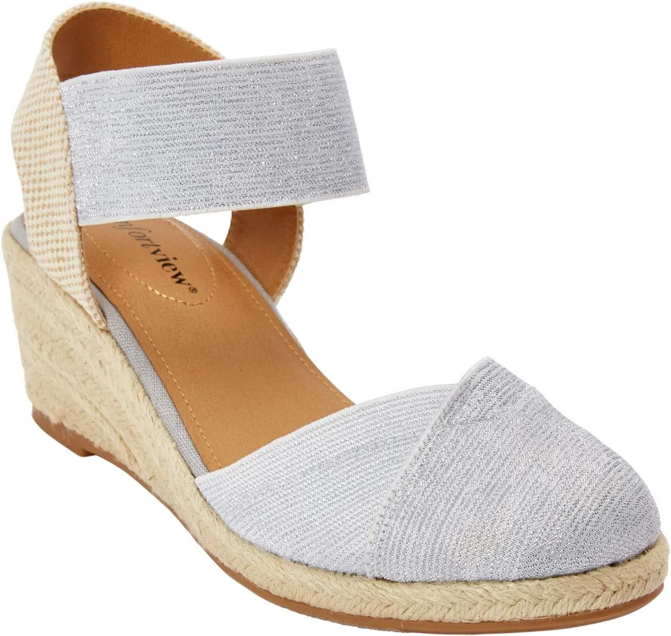 Comfortview Women's Wide Width The Abra Espadrille