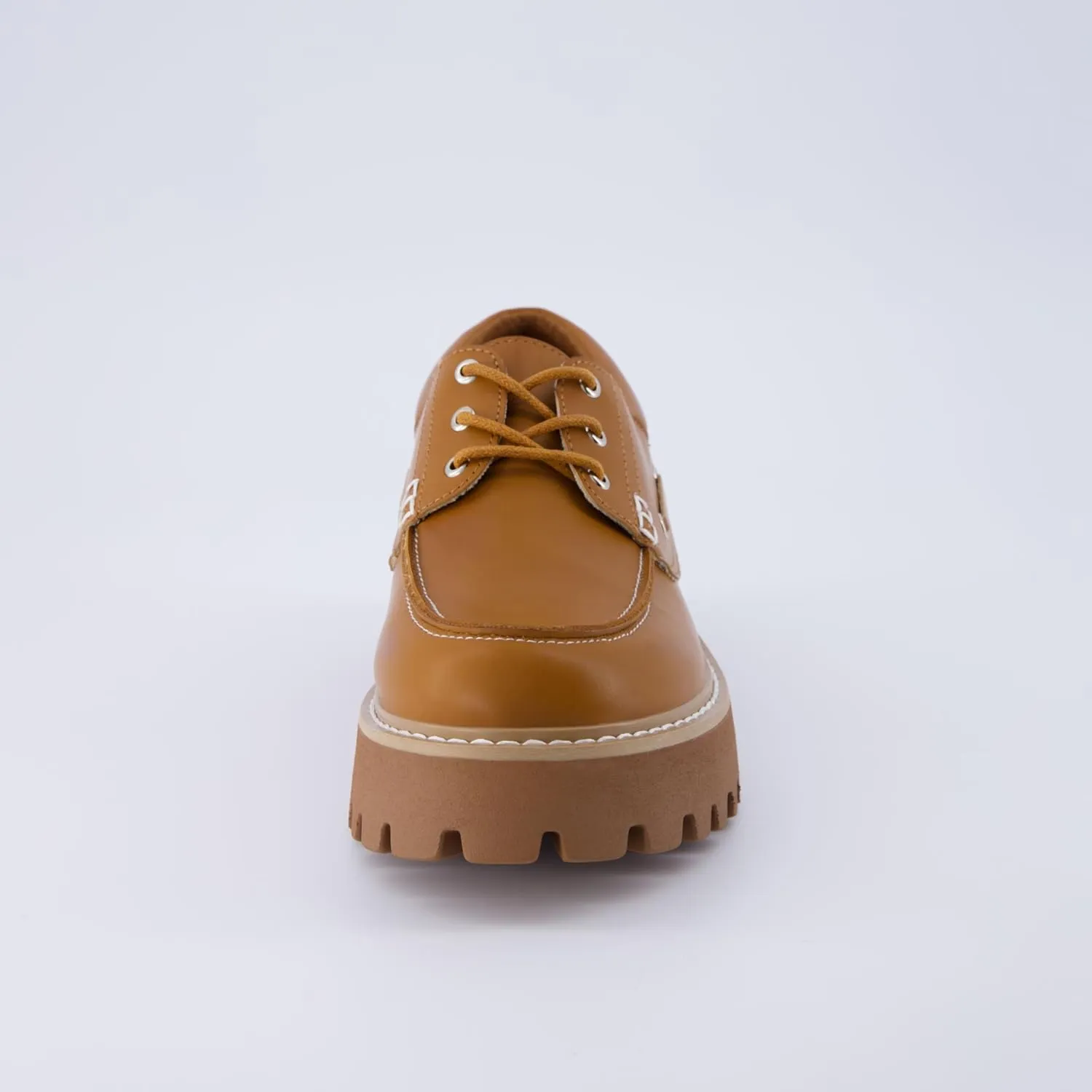 CUSHIONAIRE Women's Beam Chunky Boat Loafer  Memory Foam, Wide Widths Available