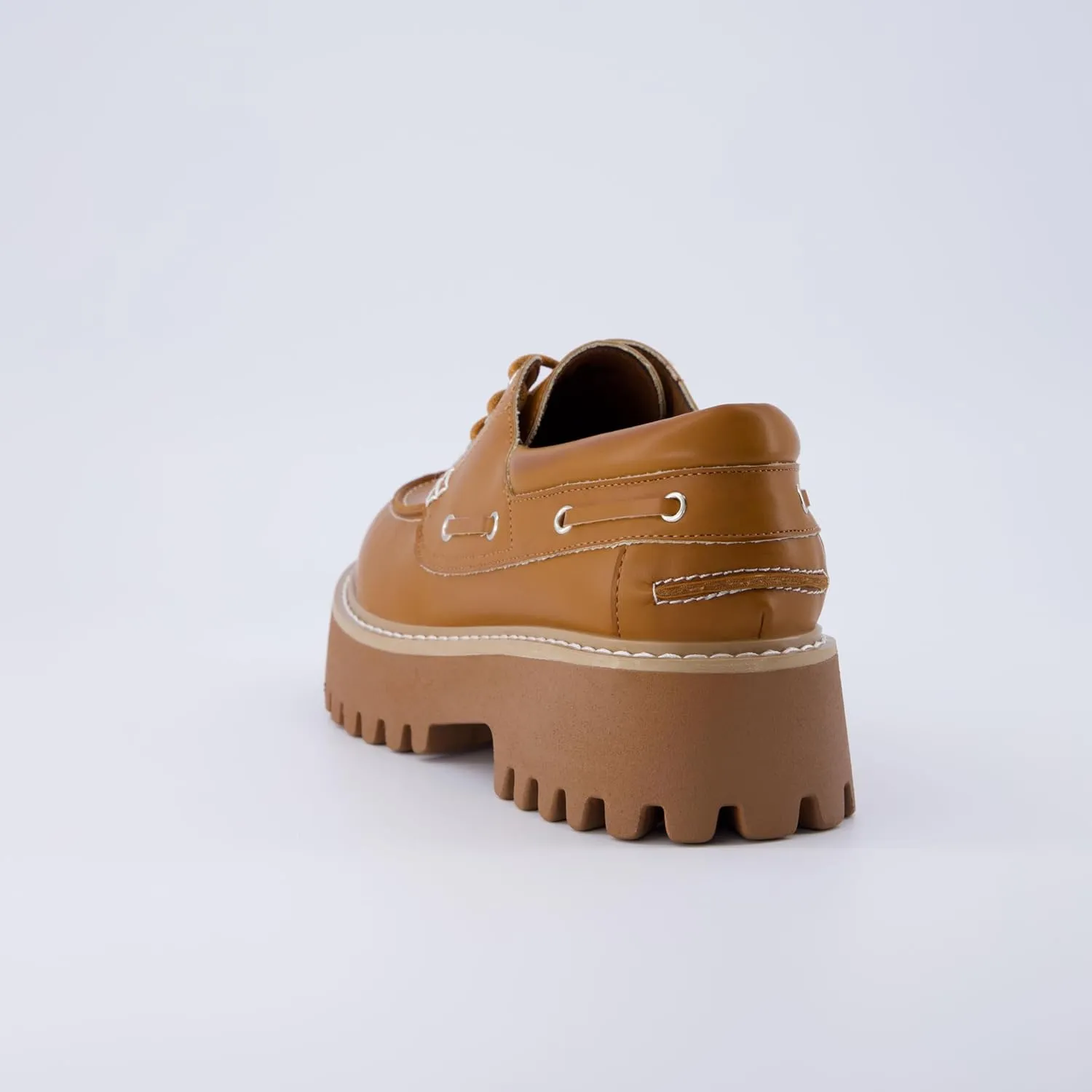 CUSHIONAIRE Women's Beam Chunky Boat Loafer  Memory Foam, Wide Widths Available