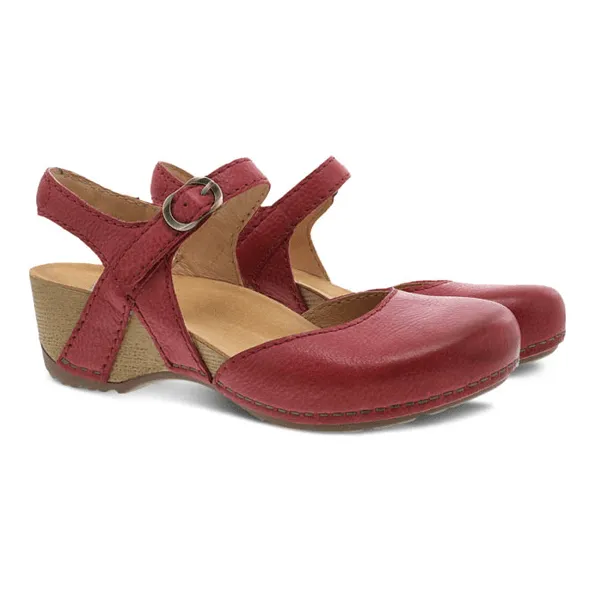 Dansko Women's Tiffani Red Milled Burnished 1710041600