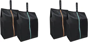 Ecoright Shoe Bags for Travel, Set of 2, 100% Recycled Water-Resistant Zipper Pouch Bags, Shoe Bags for Storage, Travel Essentials for Men & Women