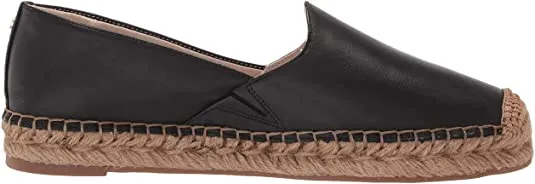 Edelman Toe Kesia Loafers On Beautifully crafted Espadrille Round Slip Resilient Sam Leather Platform Black