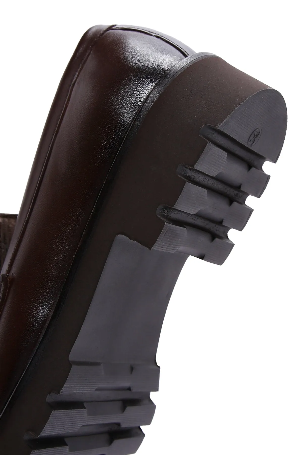 Erkek Kahverengi Deri Casual Loafer