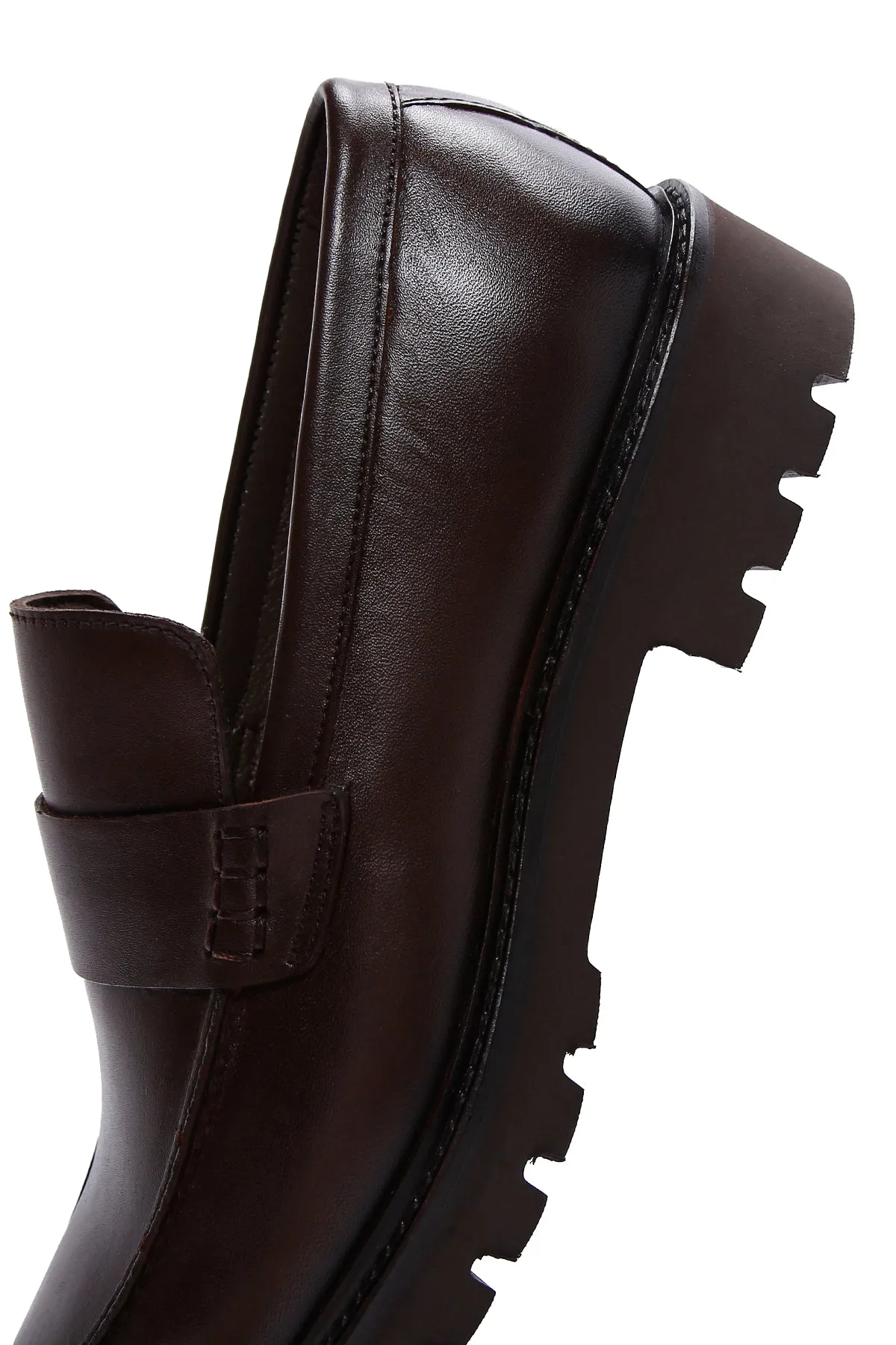 Erkek Kahverengi Deri Casual Loafer