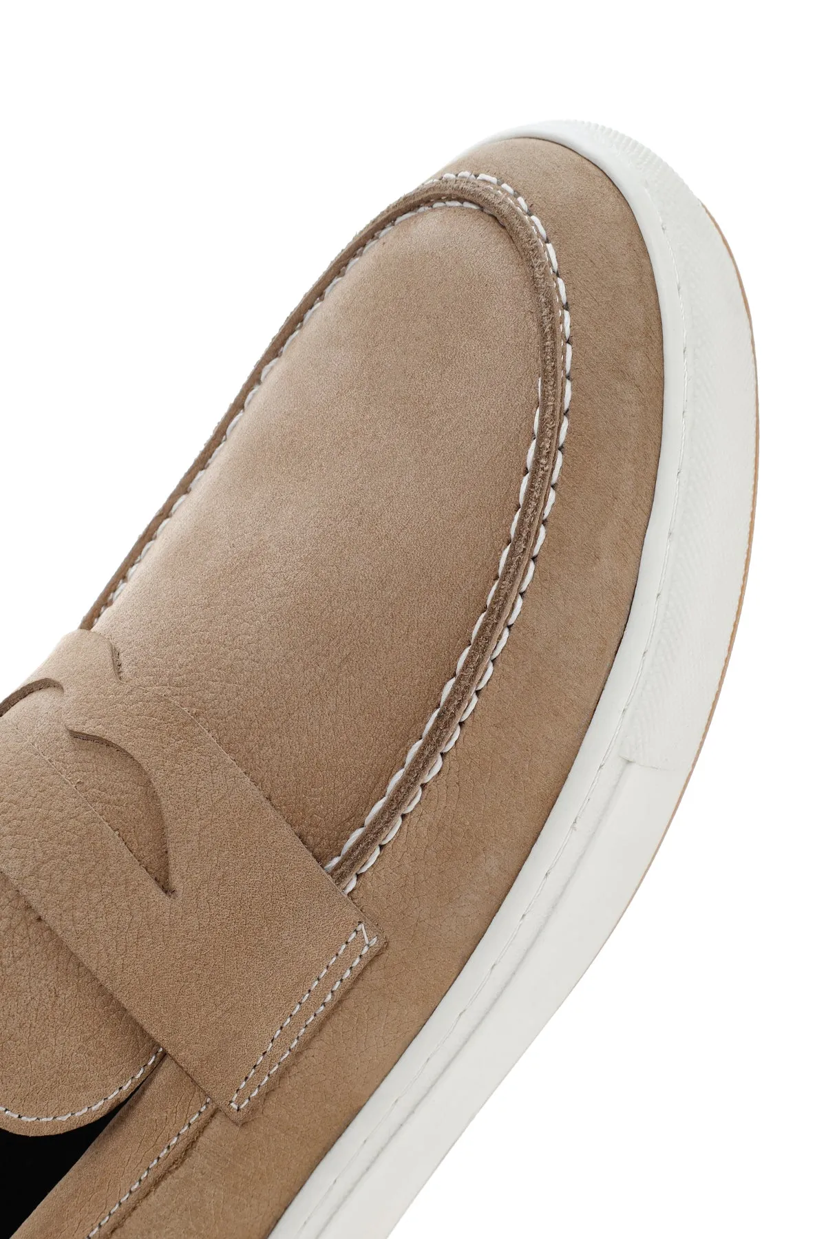 Erkek Kum Nubuk Deri Casual Loafer
