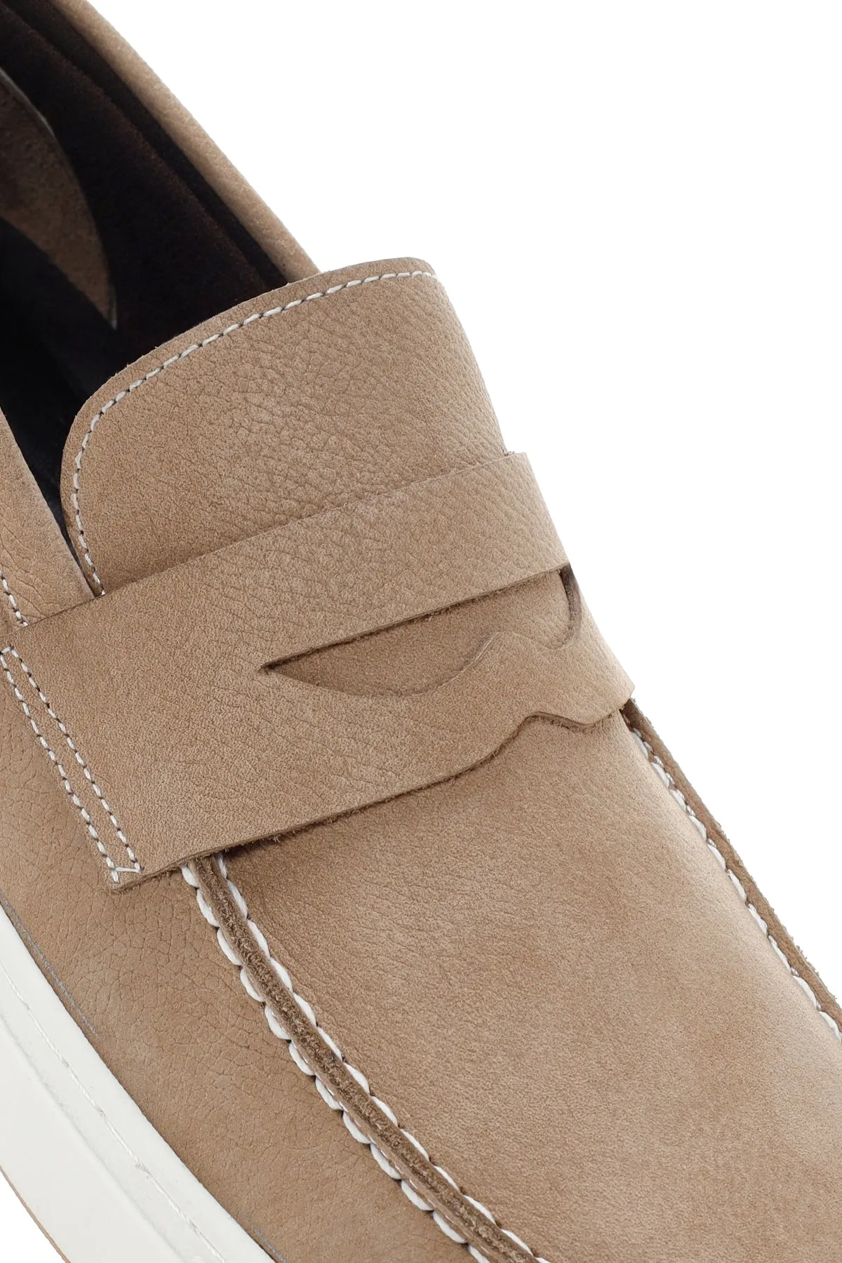Erkek Kum Nubuk Deri Casual Loafer