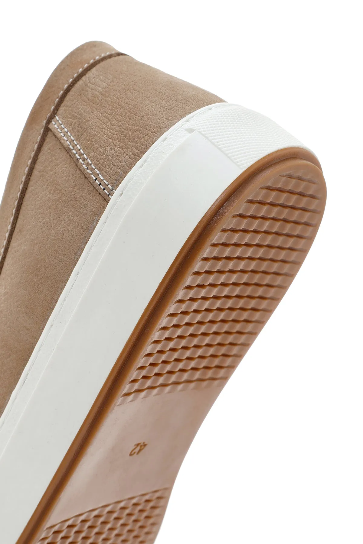 Erkek Kum Nubuk Deri Casual Loafer