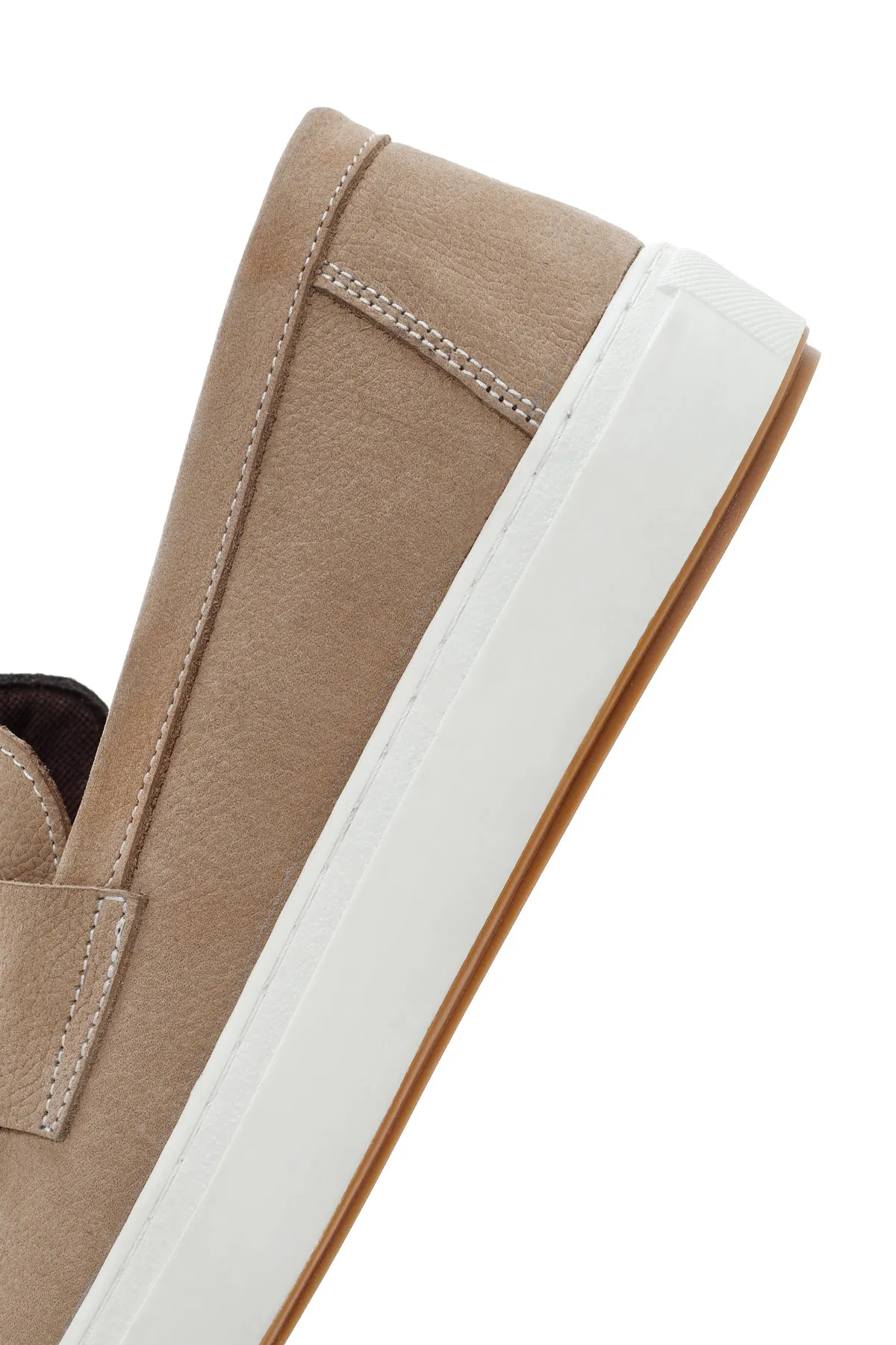 Erkek Kum Nubuk Deri Casual Loafer