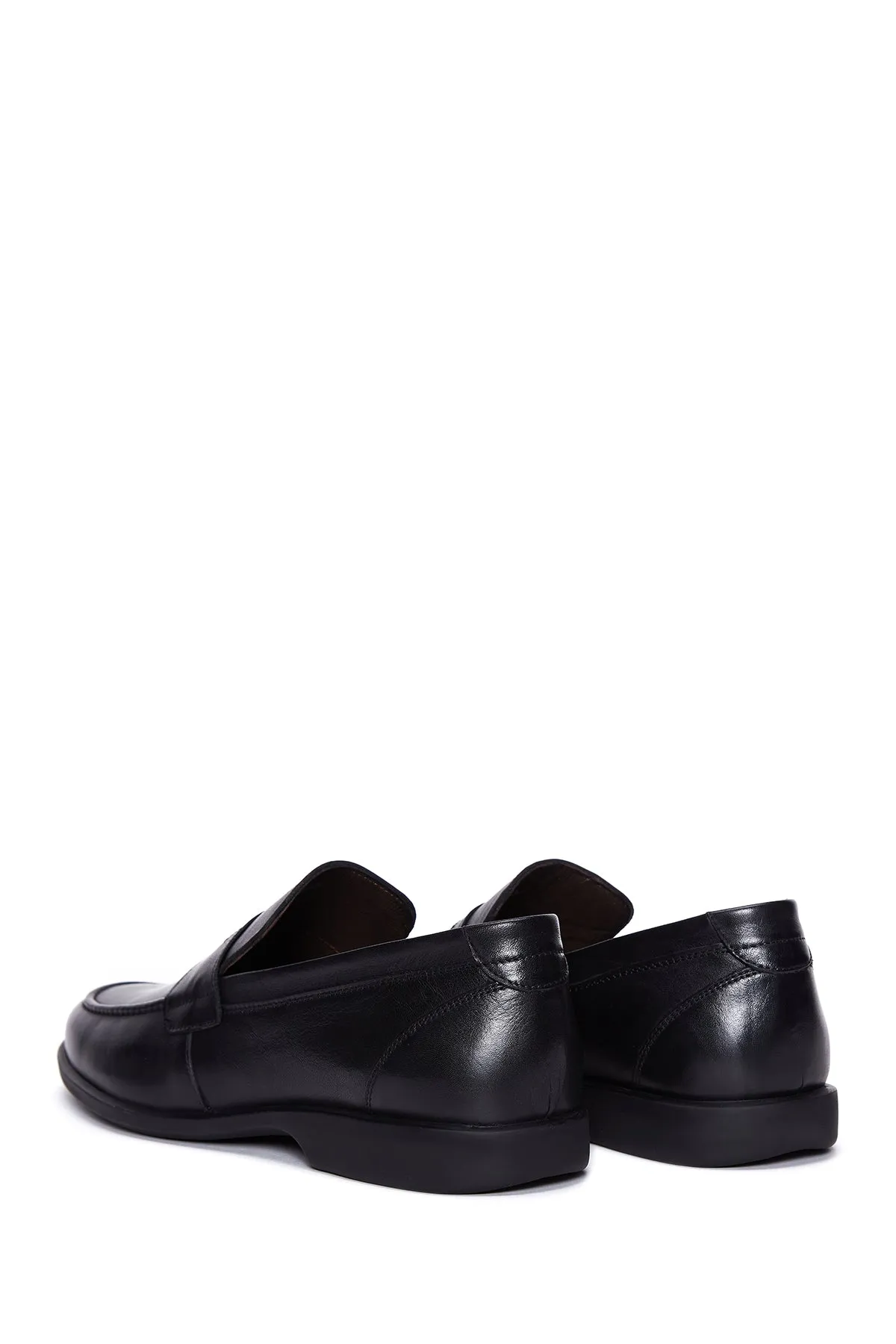 Erkek Siyah Deri Casual Loafer