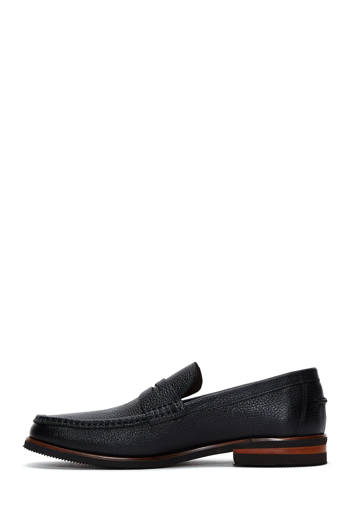 Erkek Siyah Deri Casual Loafer