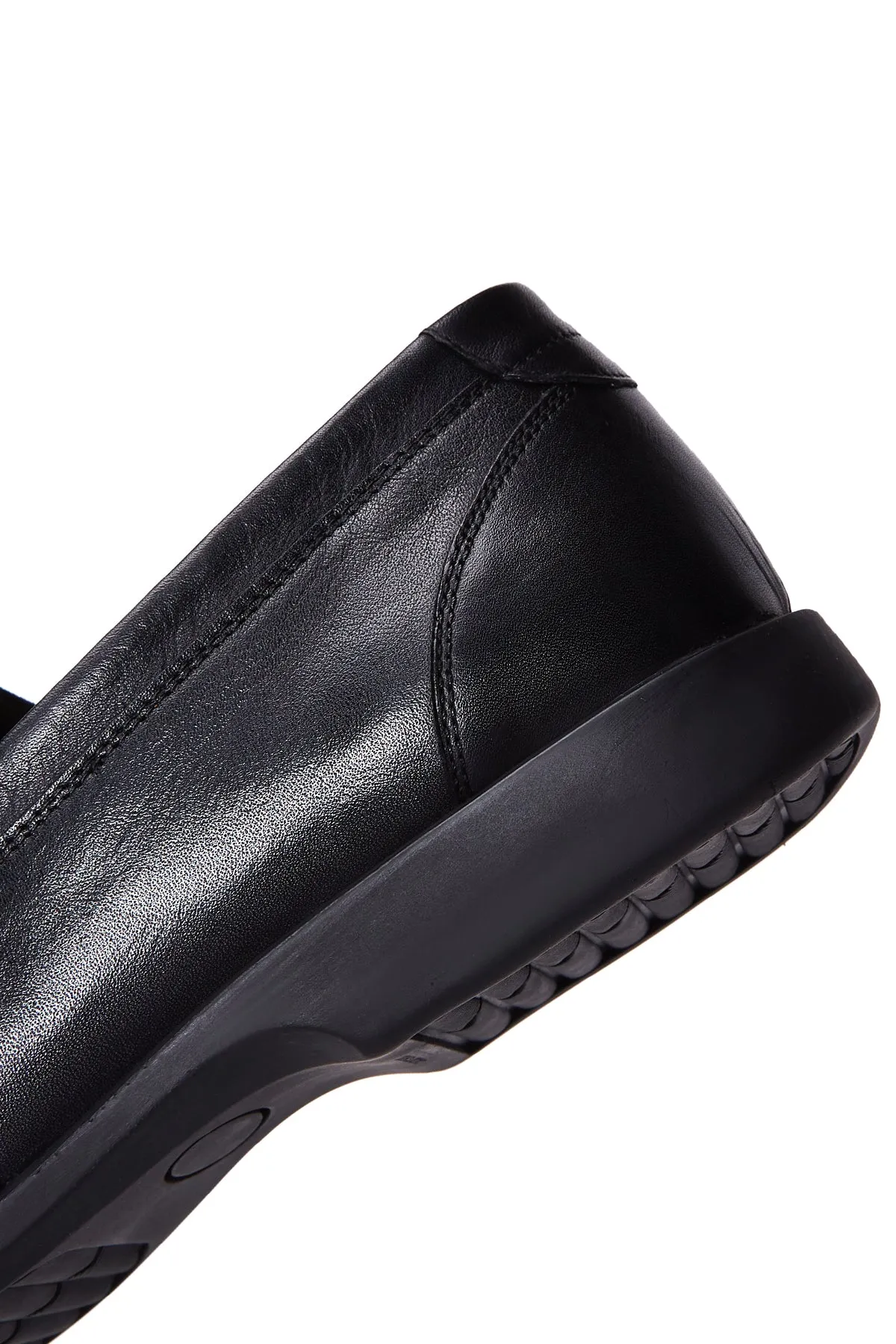 Erkek Siyah Deri Casual Loafer