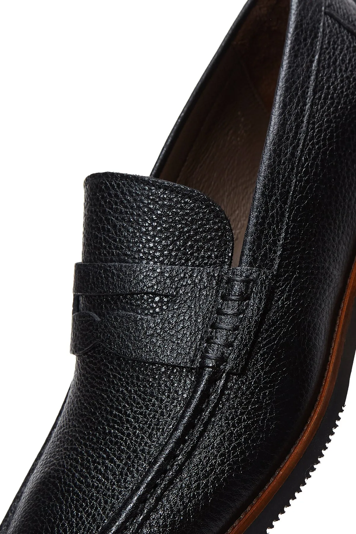 Erkek Siyah Deri Casual Loafer