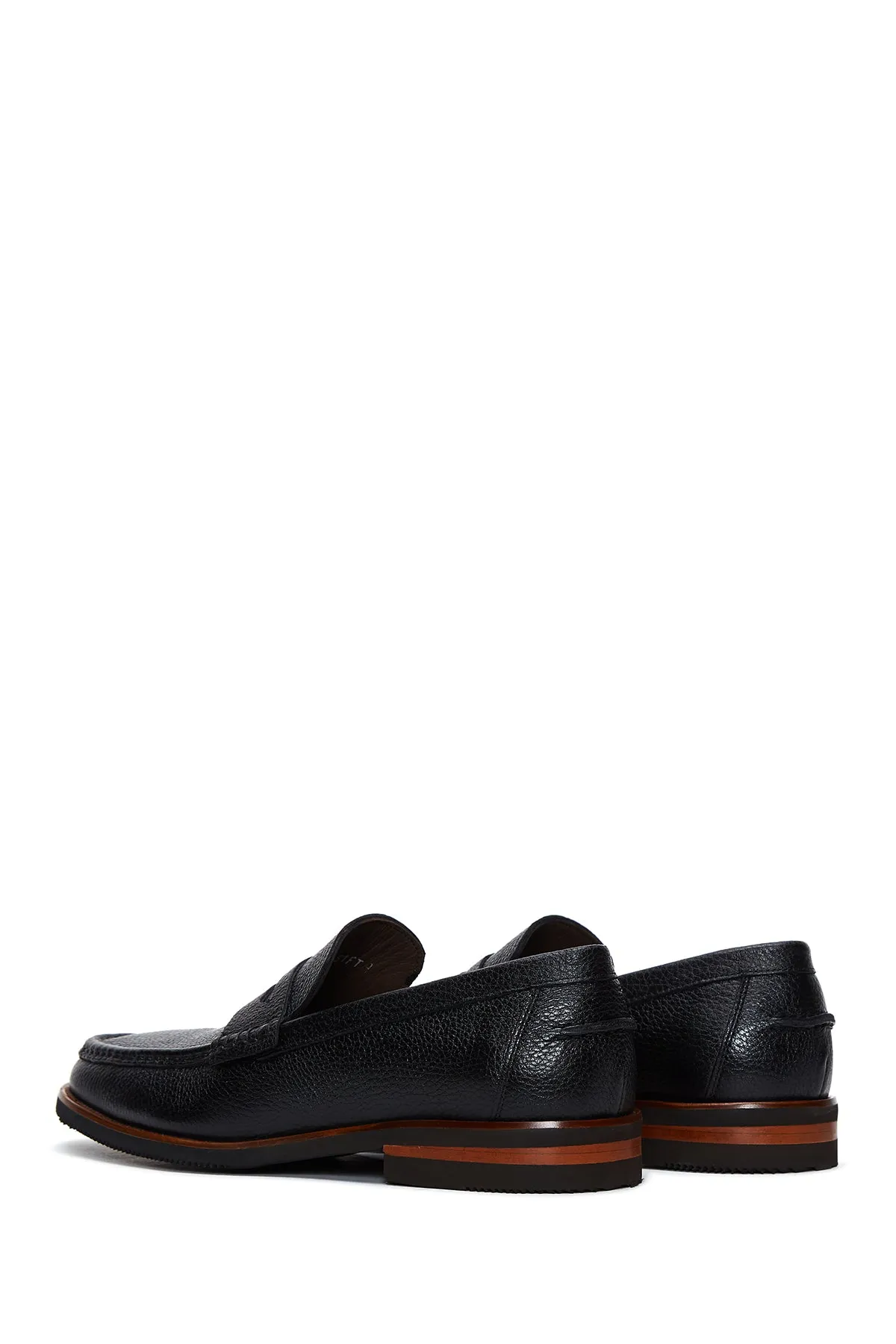 Erkek Siyah Deri Casual Loafer