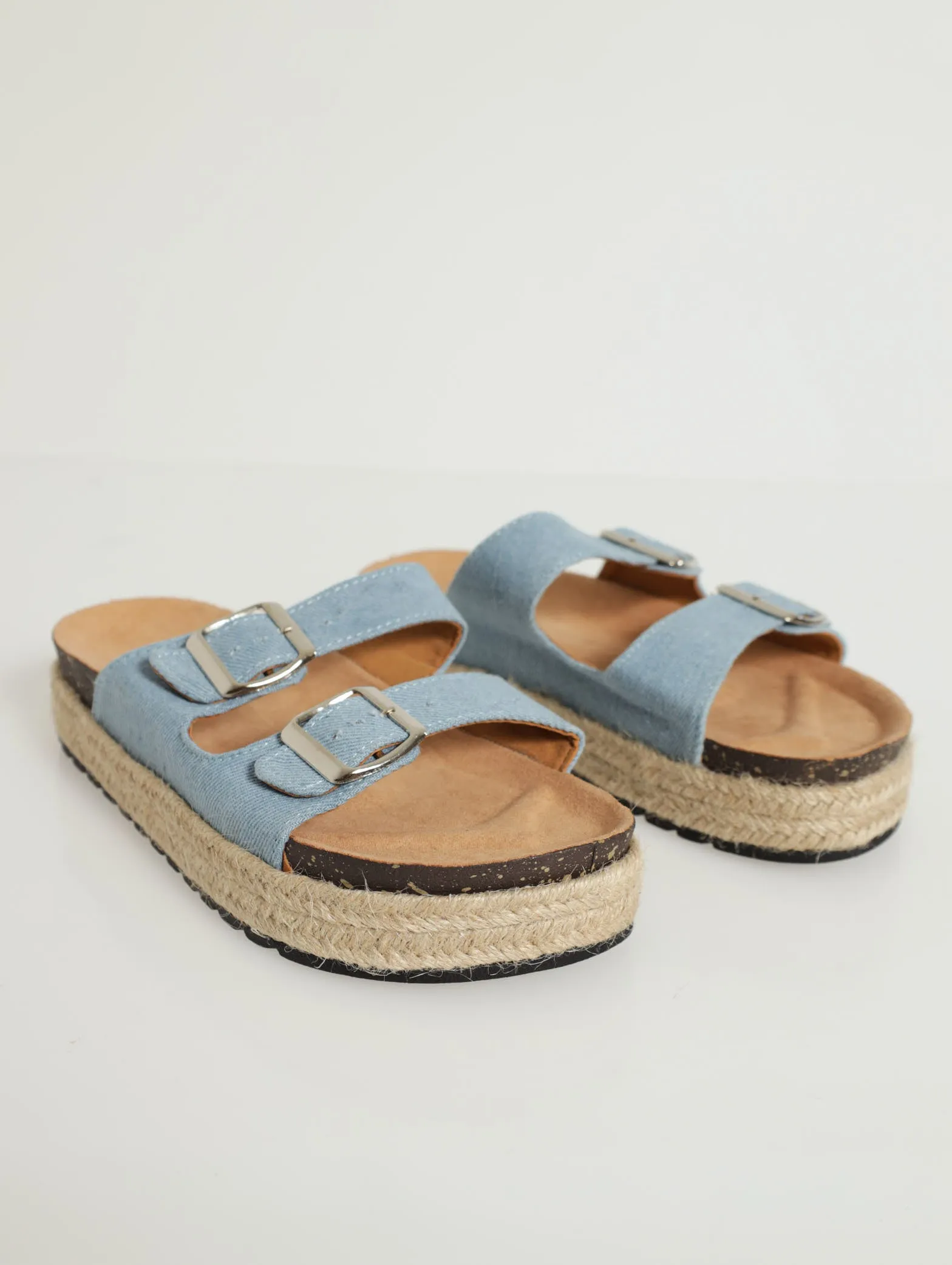 Espadrille Two Strap Mule Sandal