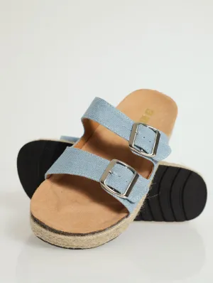 Espadrille Two Strap Mule Sandal