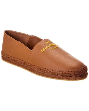 Ferragamo Gus Leather Espadrille