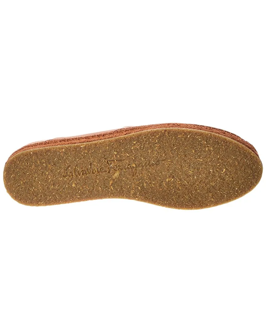 Ferragamo Gus Leather Espadrille
