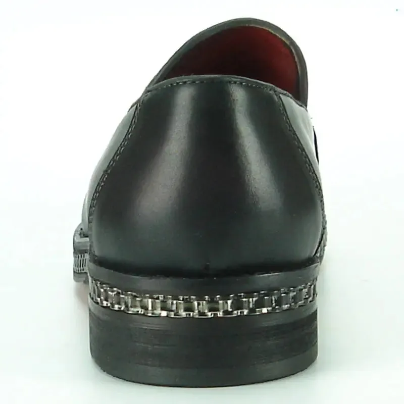 Fiesso FI-7123 Burgundy Loafers