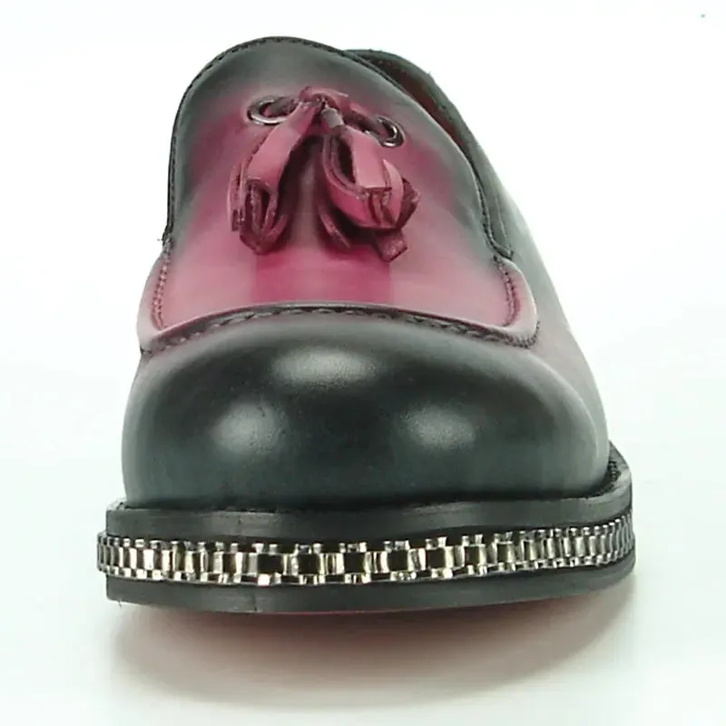 Fiesso FI-7123 Burgundy Loafers