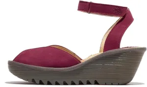 FLY London Women's Yaid552fly Sandal, berry, 10