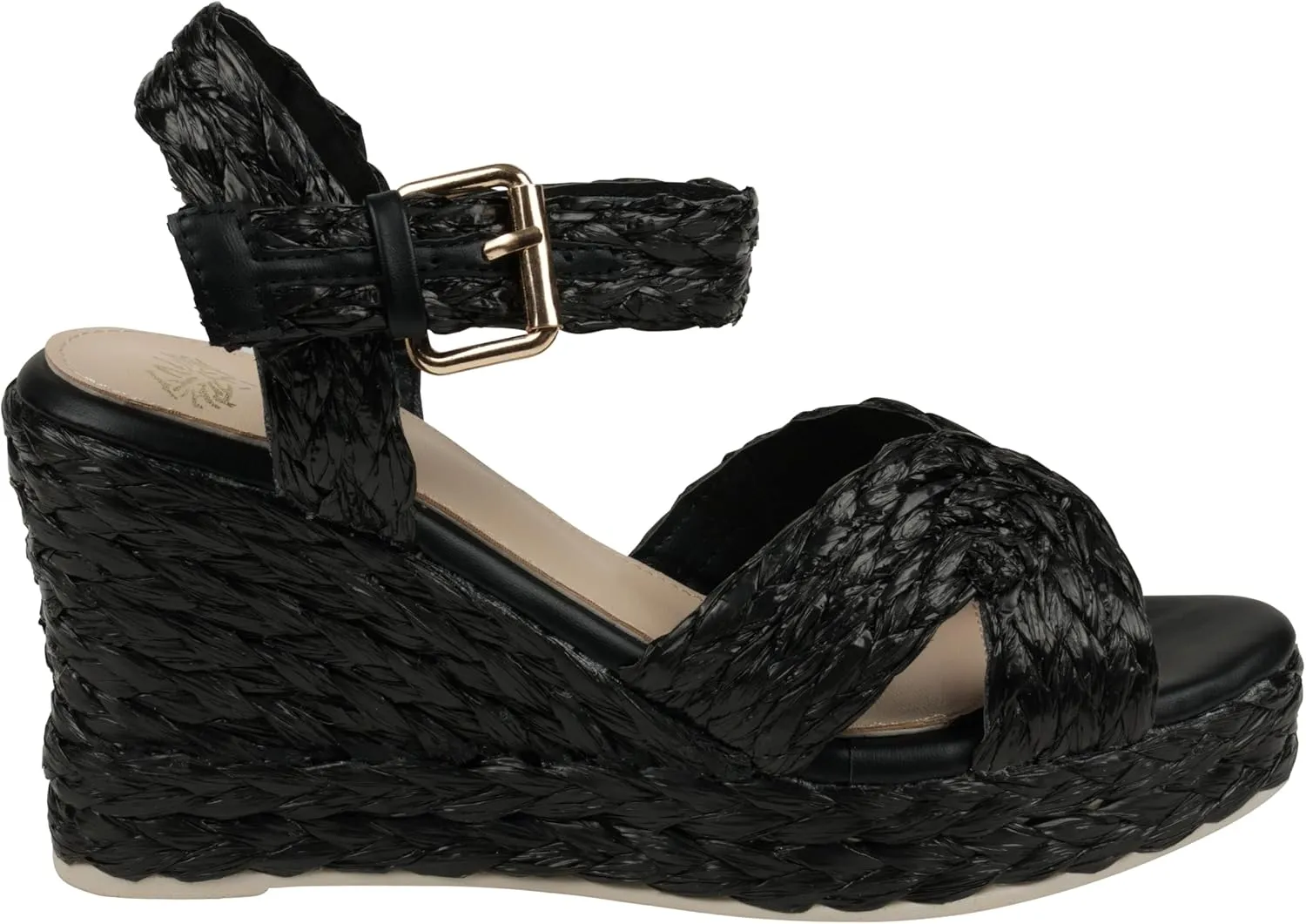 G.C. Shoes Women's Maya Cross Strap comfortable Wedge Sandals