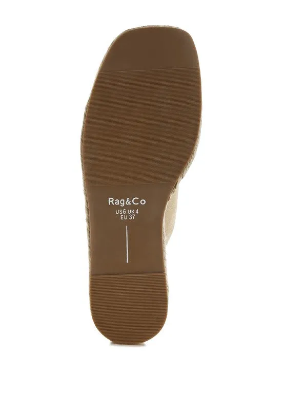 Genuine Leather Espadrille Sandals