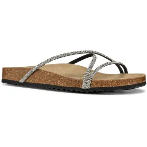 Geox D BRIONIA R Polyester Women's Black/Silver Sandals